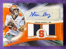 2025 Bowman Best University Steve Angeli Prospect Dual Relic Auto Orange 17/25