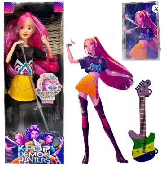 3PC/1pc Cosplay Kpop Demon Hunters Dolls Moveable Joint Collectible Figure Toy - Image 3 of 4