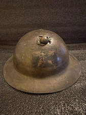GORGEOUS ORIGINAL WWI WW1 USMC UNITED STATES MARINE CORPS 2ND DIVISION HELMET
