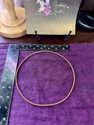 genuine authentic copper tensor ring- Sacred Cubit