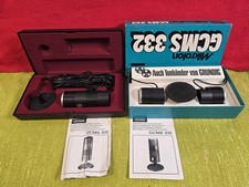 2x Grundig GCMS 332 Microphone Neu Unbenutzt Vintage #X
