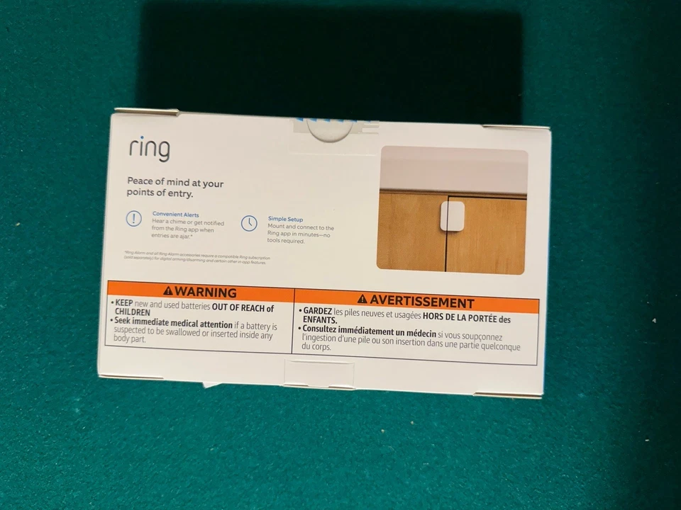 Ring Alarm Contact Sensor Wireless 2nd Gen 6-Pack White BRAND NEW SEALED - Image 2 of 2