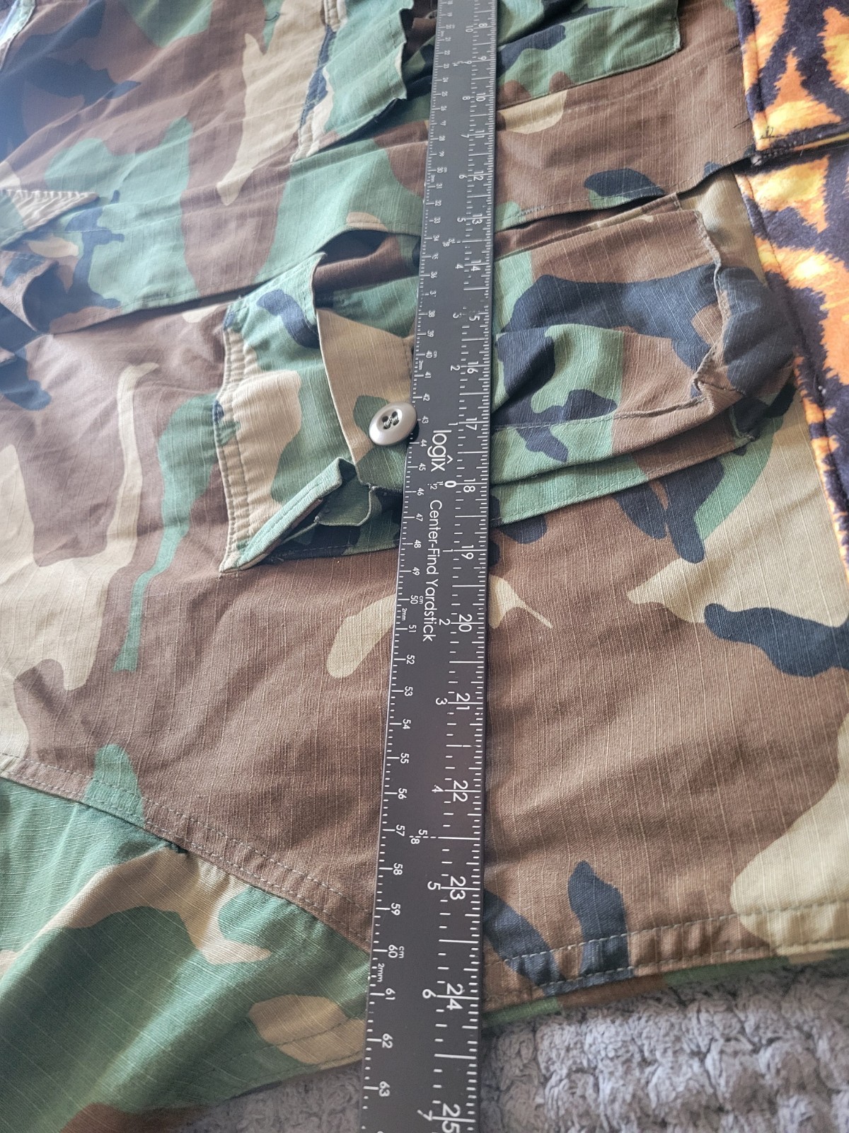 2 pac Marilyn Monroe  Army Patchwork button Shirt… - image 8