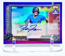 2025 Topps Pro Debut Fenwick Trimble Auto /299 Purple #PD-29 Marlins Prospect