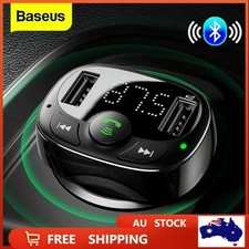 Baseus Handsfree FM Transmitter Wireless Bluetooth Car Kit MP3 Adapter Charger