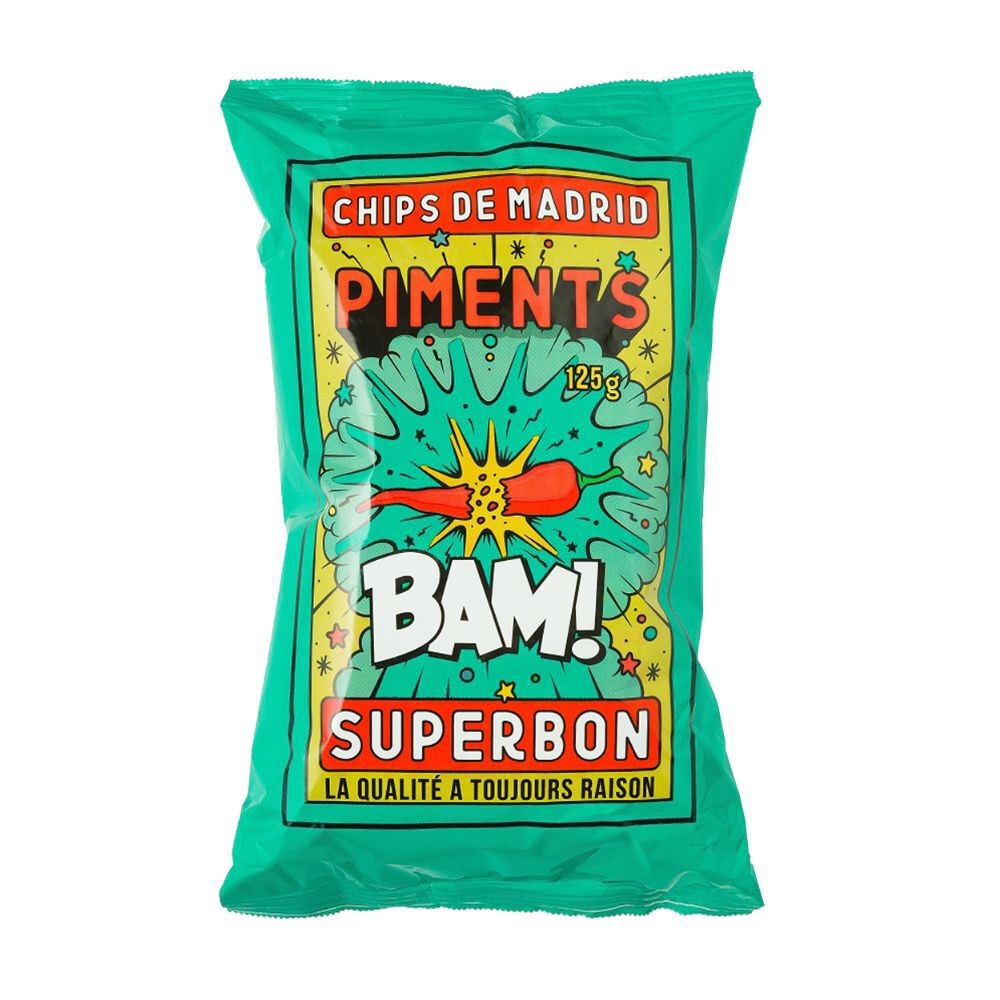 Superbon Chips Pimento 14x125g Crispy Potato Snacks