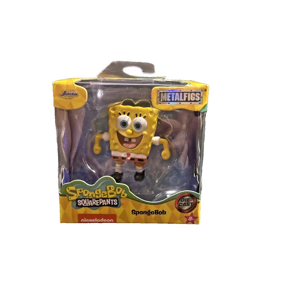 Conjunto completo de figuras de metal Bob Esponja Calça Quadrada, Mr. Krabs, Patrick Star, Lula Molusco - Imagem 3 de 4