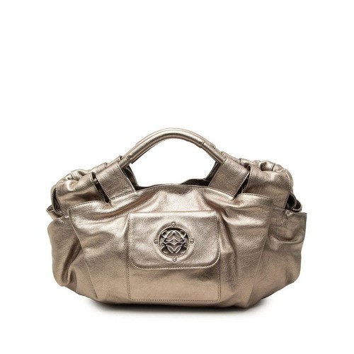 Loewe Nappa Aire Anagram Leather Handbag Women Gold One Size