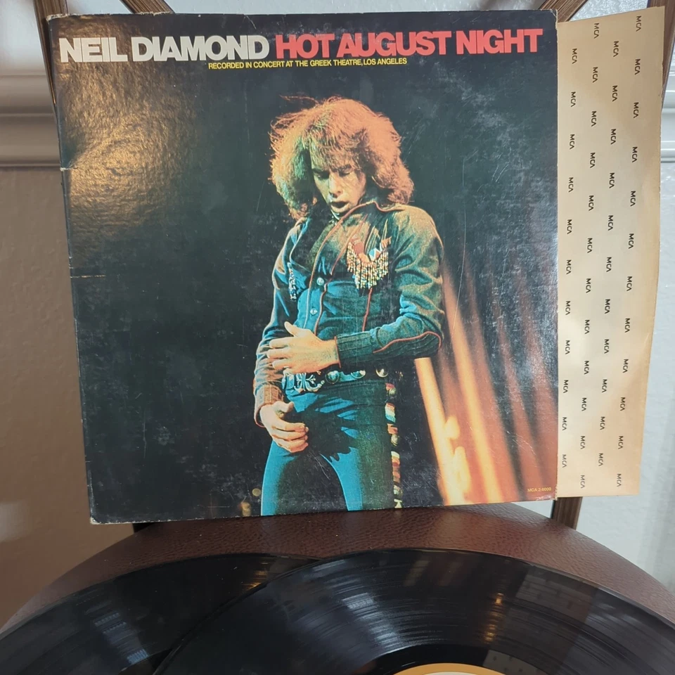 NEIL DIAMOND HOT AUGUST NIGHT EX DOUBLE LP ORIG. Foto 3 de 3