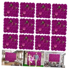 Flowers Wall Backdrops for Home Decor Artificial Silk Floral Rose Red