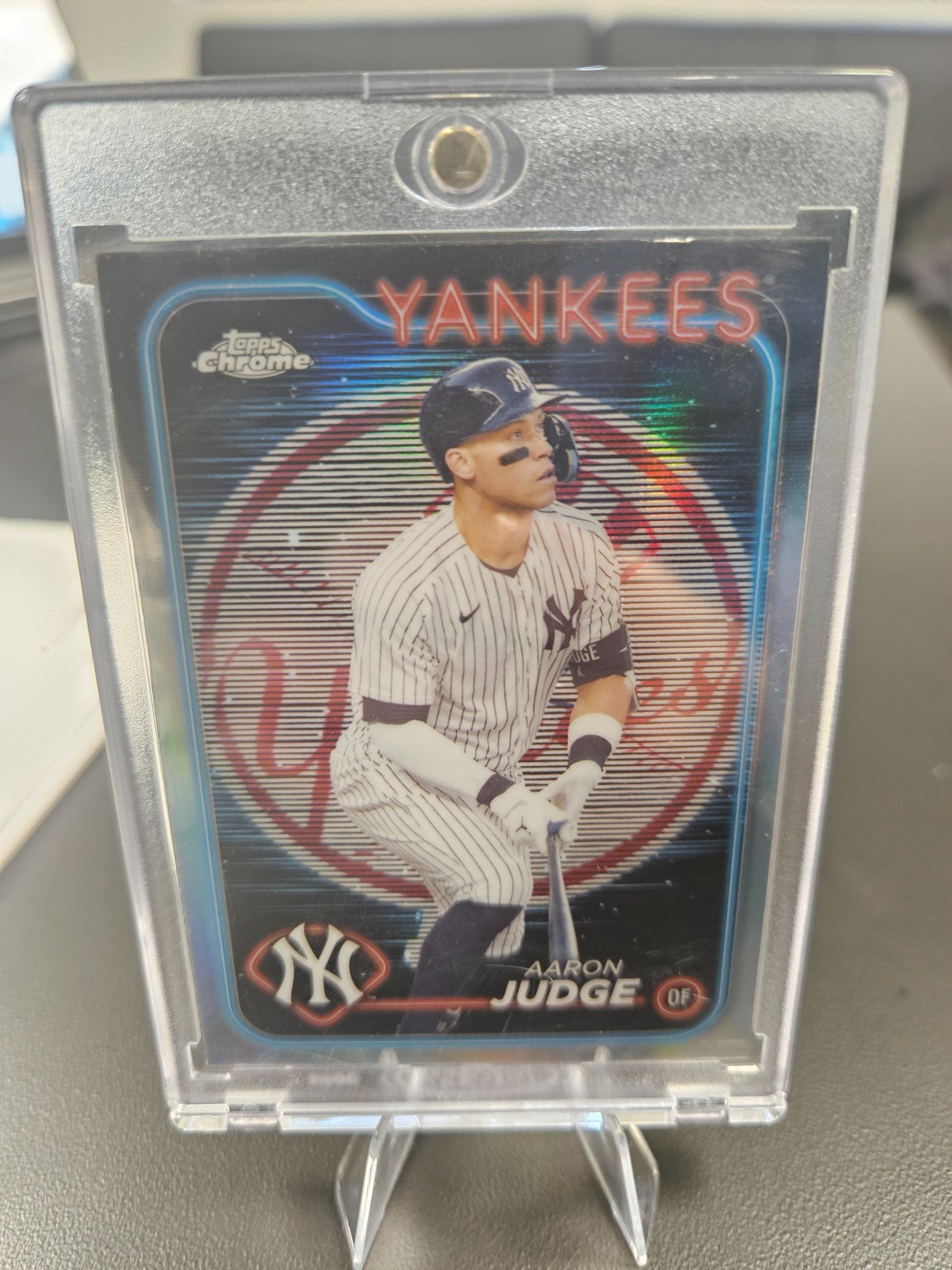 2024 Topps Chrome - Aaron Judge #50 Lightboard Logo Refractor SSP YANKEES MVP