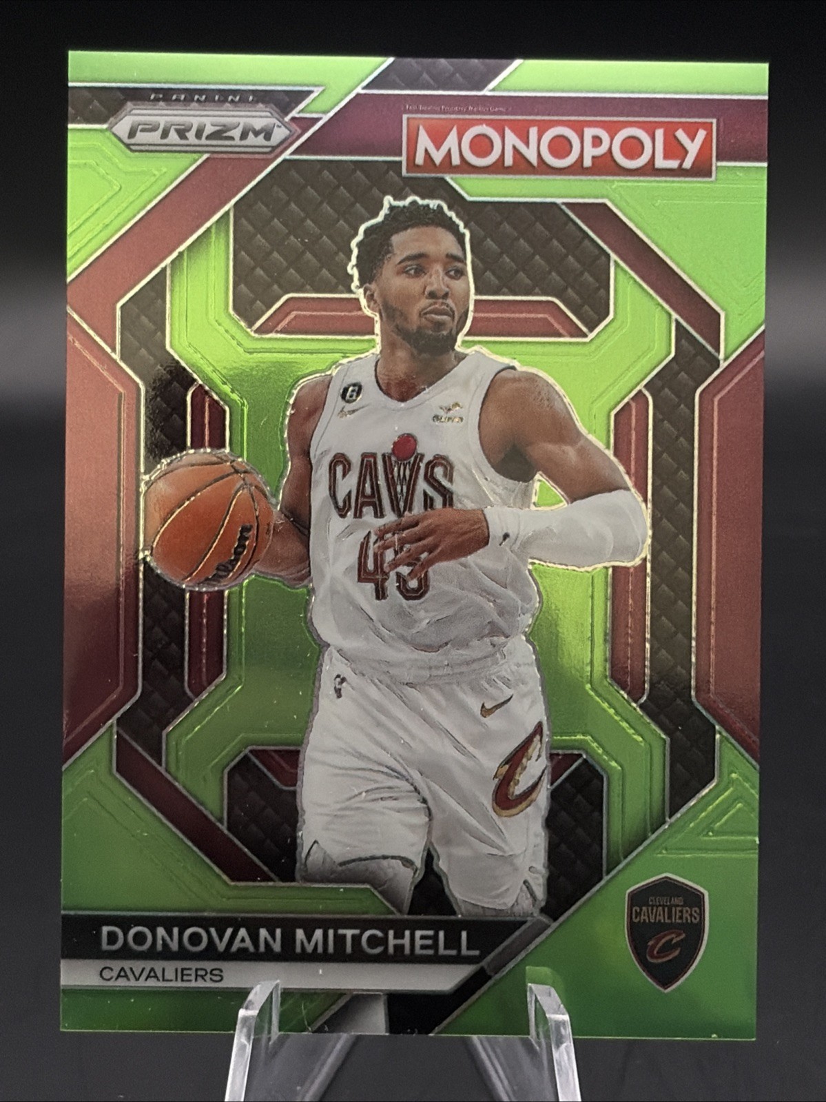 Donovan Mitchell 2023-24 Panini Prizm Monopoly Neon Green Prizm #PS10 /10