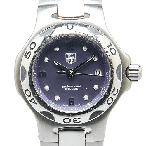TAG HEUER Professional Kirium Watches WL131A Quartz purple dial Women 【Used】