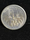 1972 Universaro 1 Troy oz .999 Fine Silver Art World Trade Coin Vintage Round