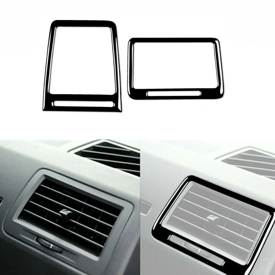 Juego completo de molduras de cubierta interior de auto negro piano para Dodge Challenger 2008-2014 Foto 4 de 4