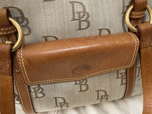 Dooney Bourke Bundle Smith Bag Brown DB Logo Florentine Tote & Leather Wallet - Picture 18 of 21