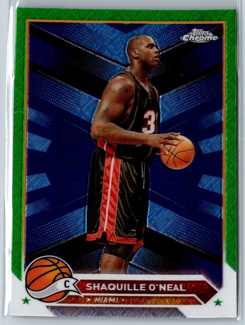 2024-25 TOPPS CHROME TOPPS GREEN REFRACTOR SHAQUILLE O'NEAL
