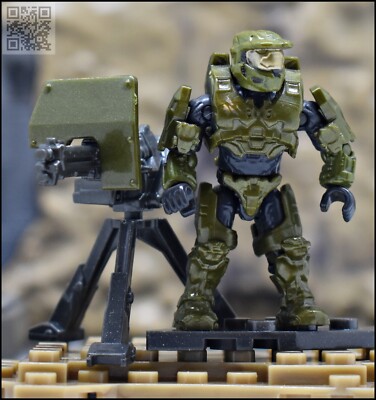HALO MEGA CONSTRUX METALLIC GREEN MASTER CHIEF JOHN-117 HHC44 ELEPHANT SANDNEST