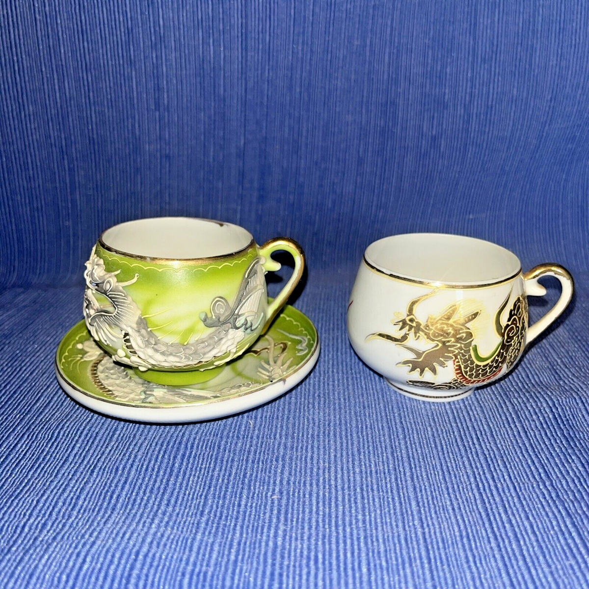 れのあん Diggy-MO' JUVES CAP 2009 名古屋カラー 2 Japan Moriage Dragonware ~ LITHOPHANE NUDE 2 Demitasse Cup