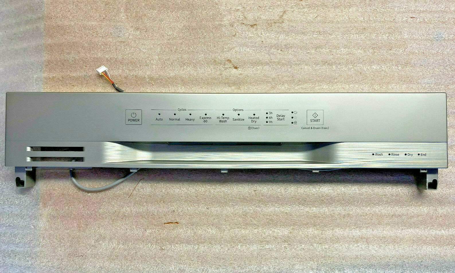 control panel for samsung dishwasher