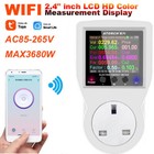220V Ac Wifi Smart Socket Digital Wattmeter UK Plug Power Meter Electricity