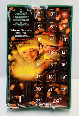Christmas Advent Calendar Tabletop Christmas Tree Countdown | eBay