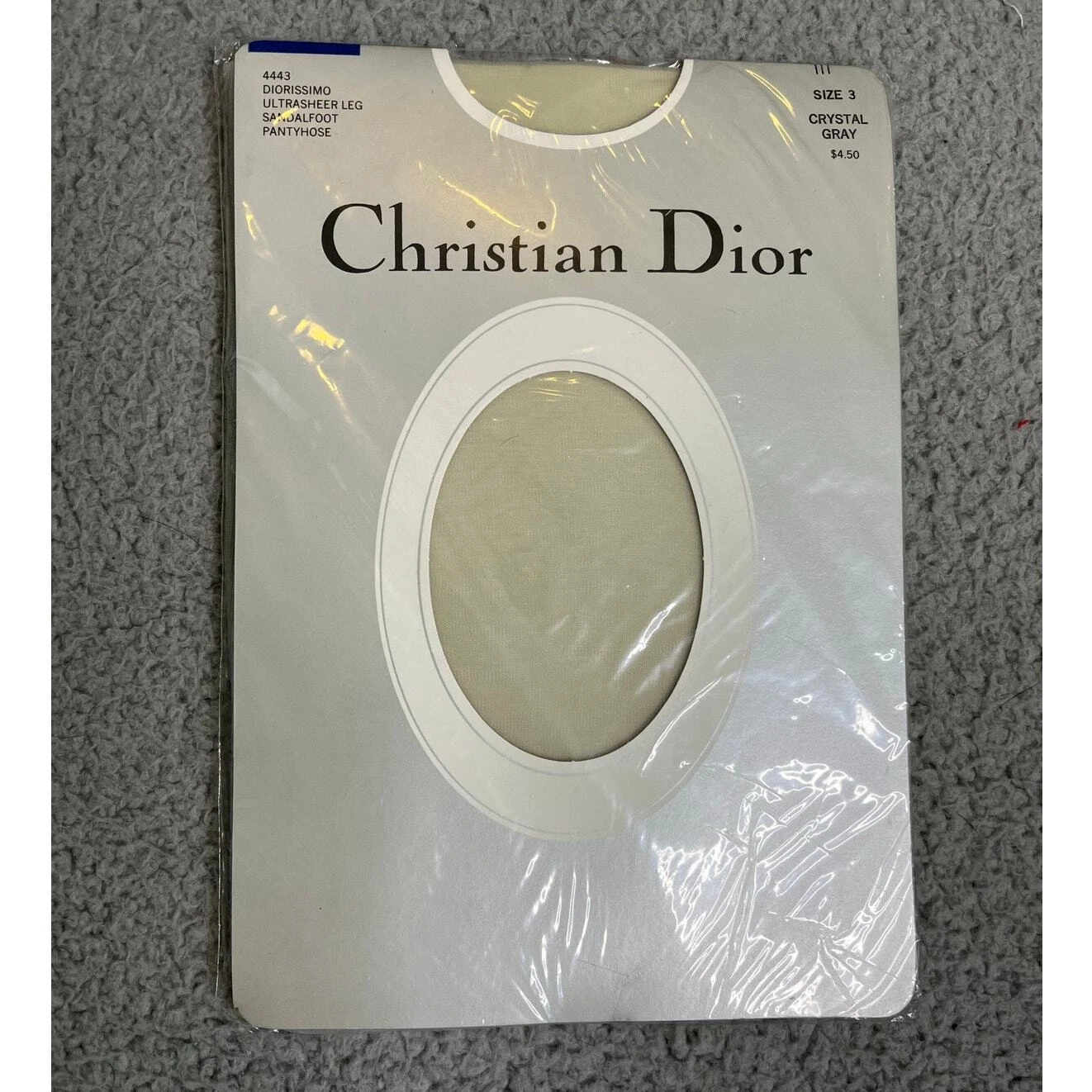 Culotte vintage Christian Dior taille 3 gris Diorissimo ultra transparent 4443 neuve avec étiquette