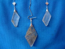 gypsum Isle of Wight pendant set by paul harrison eBay U.K. seller over 20 years