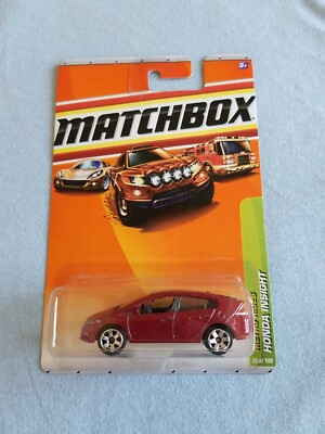 2010 Matchbox HONDA INSIGHT Burgundy 25/100 LITTLE BEND Metro Rides