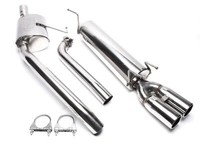 Ta-Technix Edelstahlanlage 2X76Mm Rund GeböRdelt Opel Omega B/4-Zylinder Caravan