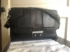 Auth. MARC BY MARC JACOBS BLACK Leather shoulder bag M3113139 (VERY RARE)Classic