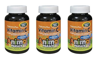 Natures Plus Vit. C Animal Parade zuckerfrei   3 x90 Lutscht. (11,84 EUR/100 g)