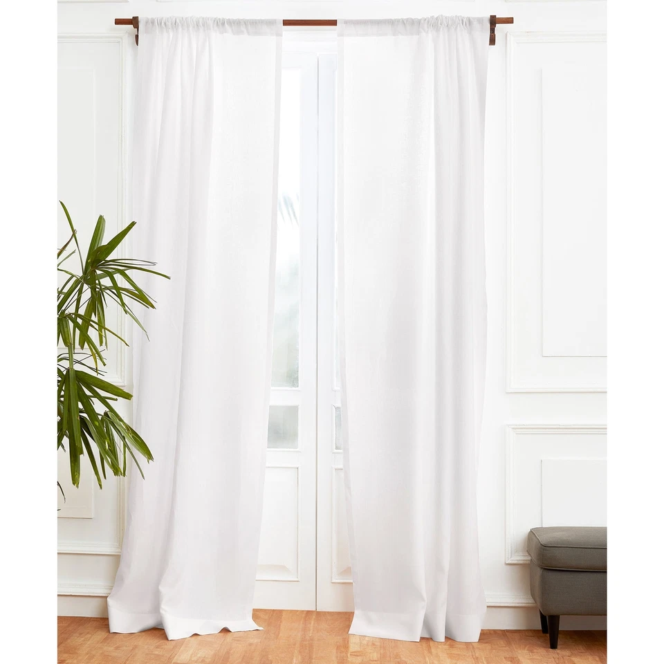 Solino Home Linen Curtain Single Panel Drapes with Rod Pocket for Living Room - Image 2 of 4