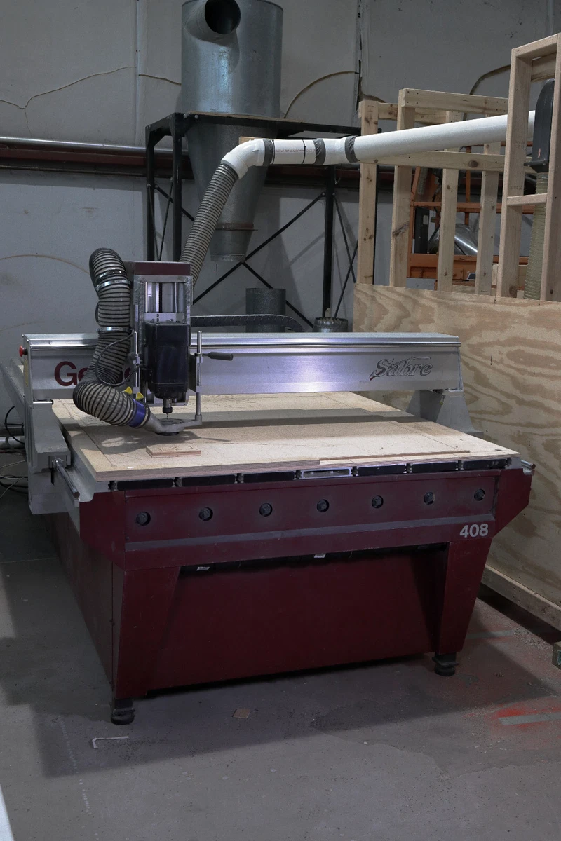 Gerber Sabre 408 4x8 CNC router retrofit with LinuxCNC