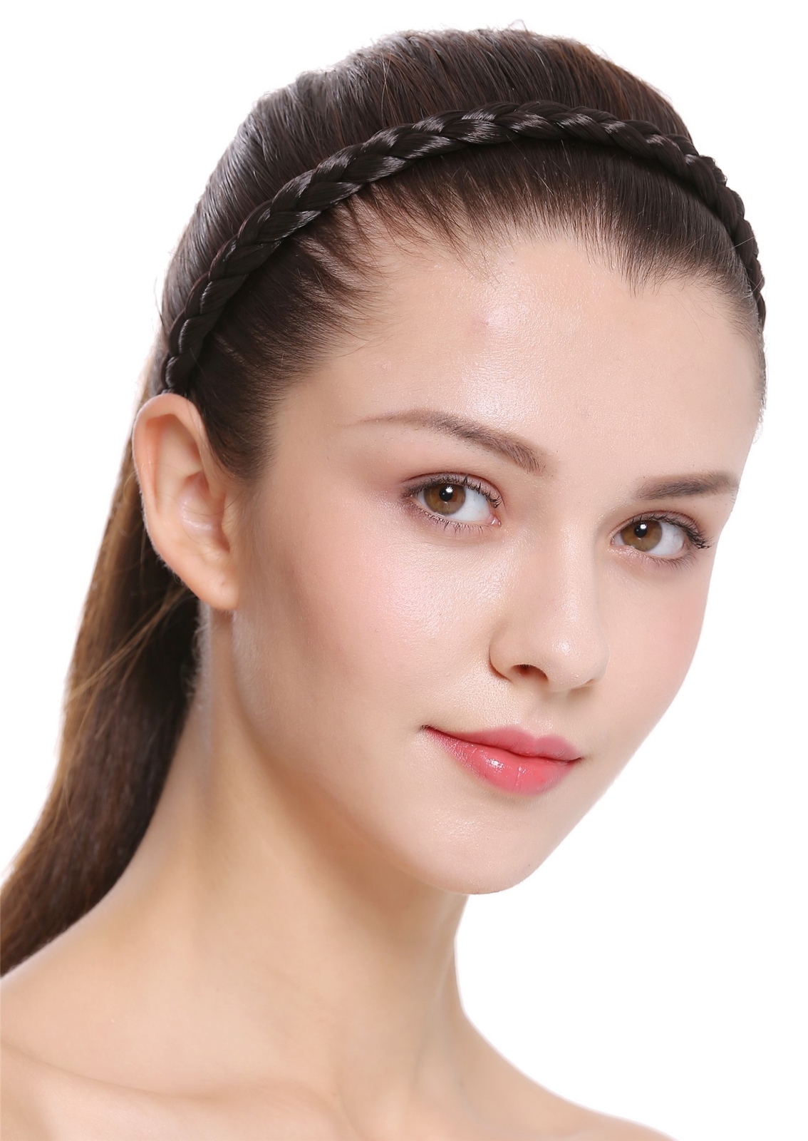 Braided Hairband Hair Hoop Traditional Dark Brown Tracht CXT-008-003