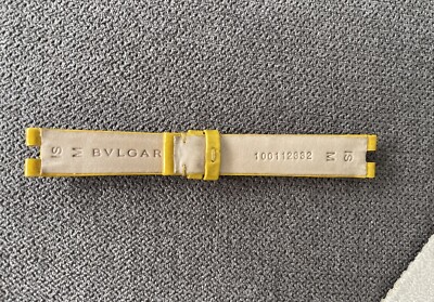 Original Bvlgari B Zero 1 Lederarmband Damenarmband in gelb. Neu