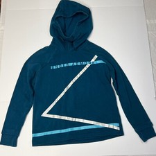 Under Armour Sweatshirt Hoodie Womens XS Blue Geometric Long Sleeve Outdoor