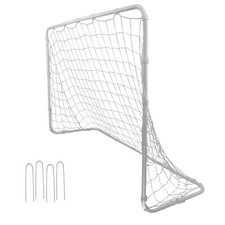 6x4FT Soccer Goal Heavy Duty Steel Football Goal Weather Resistant Durable Use