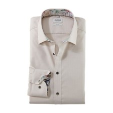 Olympus Level Five Men's Business Shirt Beige 214274 22 Natural