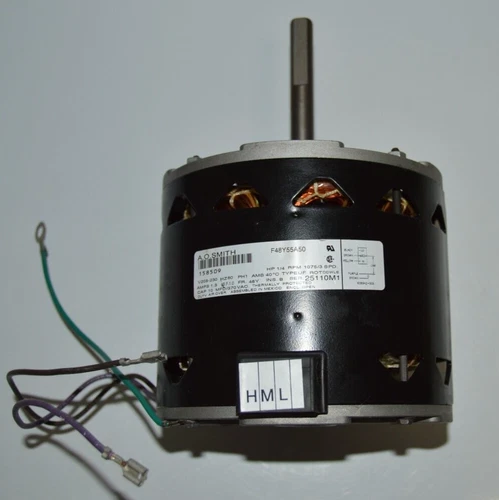 AO Smith 1/4 HP 1075 RPM 208-230V 3SP Blower Motor F48Y55A50 F48U37D22, NEW