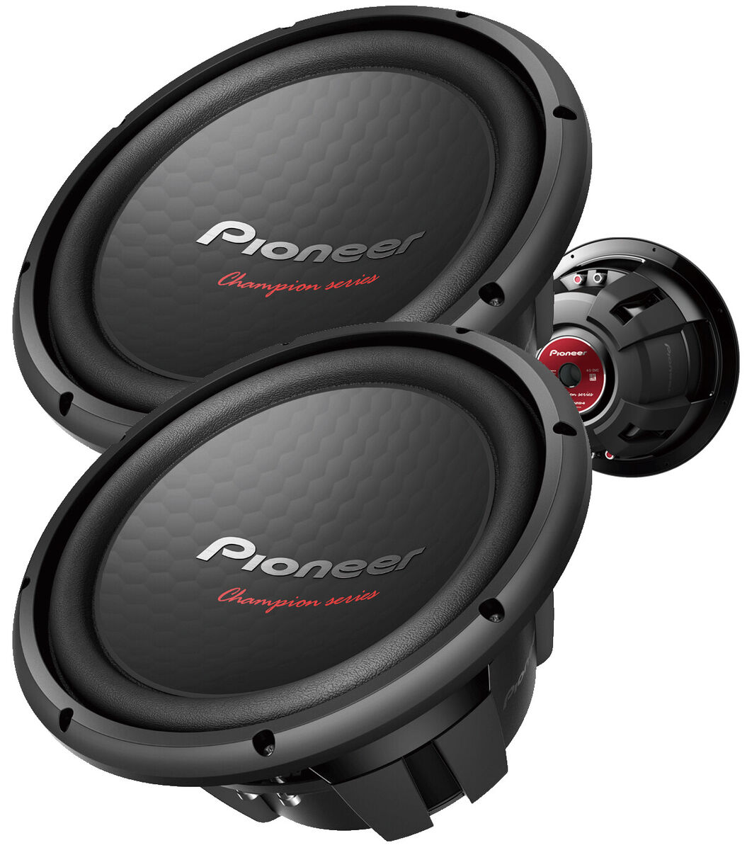 2x Pioneer TS-W300D4 12″ 3200W Total Power DVC 4-Ohm 2x Pioneer TS-W300D4 12″ 3200W Total Power DVC 4-Ohm