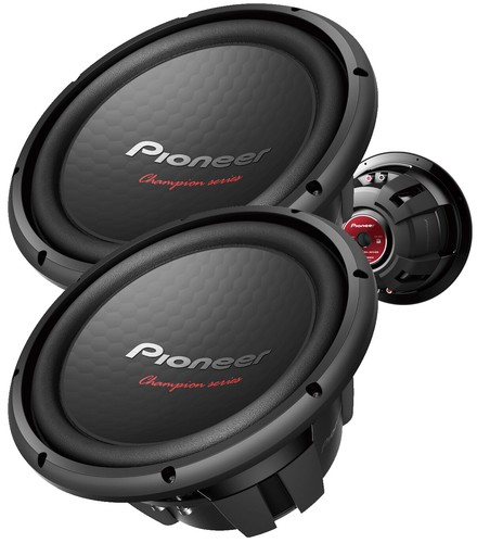 2x Pioneer TS-W312D4 12″ 3200W Total 