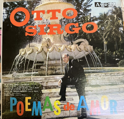 Cuba: Otto Sirgo Poemas de Amor Vinyl LP Poetry Adria