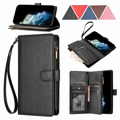 For Samsung Galaxy Note 20 Ultra Flip Leather Zipper Wallet