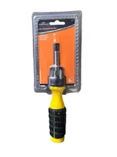 6-in-1 Screwdriver Set, Includes 4 Phillips Tips and 2 Flat Head Tips