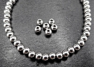 5x4mm Metallperle Zwischenperle Spacer Perle rund Edelstahl 1-300 Stück SB 577 - Bild 1 von 2