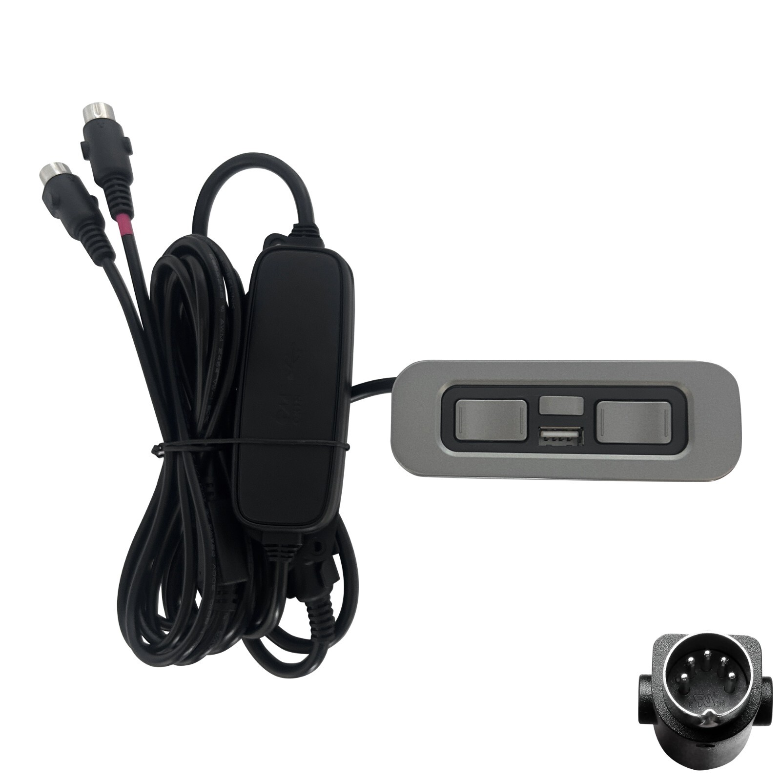 Okin JLDK.15.08.26 Power Recliner 5 Button 5 Pin Switch with USB and Home Button