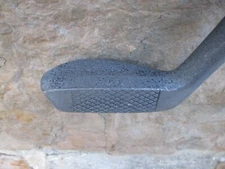 RH AG Spalding & Bros Small Mallet Putter Hickory Shaft Leather Grip 35"