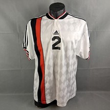Vintage Adidas Soccer Jersey Size XL Men White Short Sleeve Performance Pullover