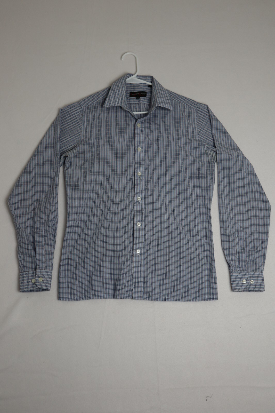 Yves Saint Laurent Uomo 15 34 35 Multicolore Plaid Manica Lunga Bottoni